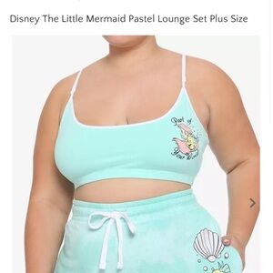 The little mermaid  lounge set bralette only size 5X